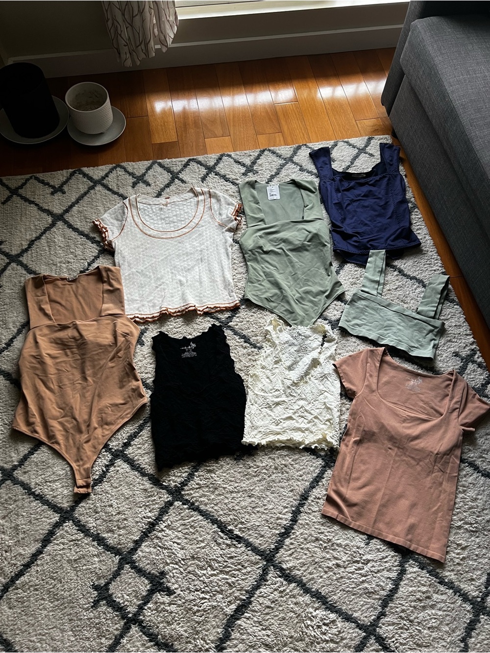 8 NWOT Free People Tops
See pictures for sizes 
All new without tag